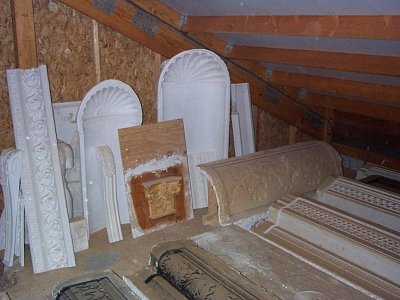 plaster niches, freizes, fireplaces and more molds