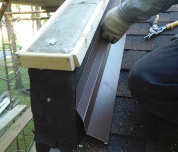 counter flashing on all the roof lines