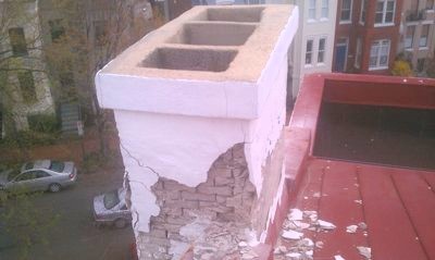 We
                stabilized the crumbling brick work and re-did the
                stucco