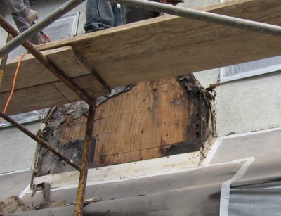 Chimney in Chevy Chase has severe
              rot