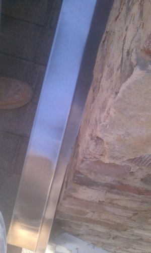counter
              flashing on the chimney
