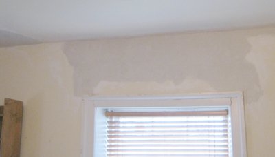 Earthquake damaged plaster repaired
