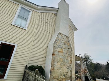 Finished chimney in Manassas, Virginia.