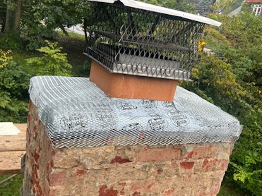 our chimneys with a rubber membrane