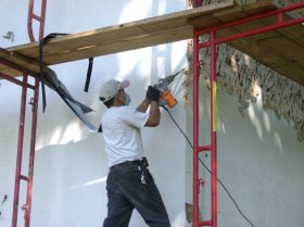 removing old stucco