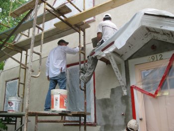 Cement stucco finish coat