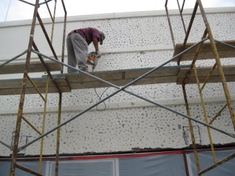 re-coating painted stucco