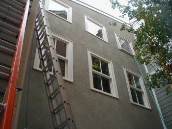 Stucco addition in Alexandria, Virginia