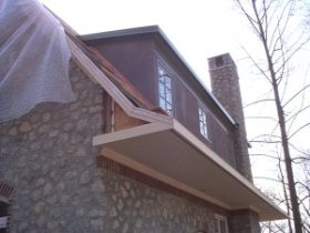 Dormers
              finished with a REAL colored portland cement finish