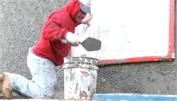 pebble dash stucco
