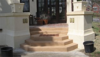 stucco patio