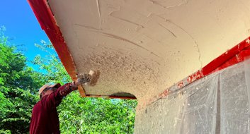 Stucco soffits replaced in Chevy Chase, Washington, DC