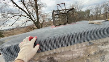 rubber membrane chimney cap in Marshall, Virginia.