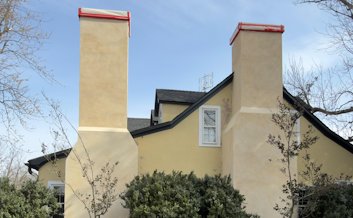 stucco chimneys in Marshall, Virginia