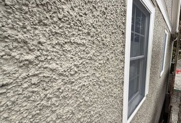 Pebble dash stucco replaced in Chevy Chase, Washington, DC