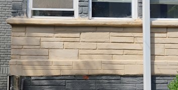 Simulated stone stucco repaired in Washington, DC
