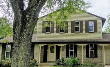 Vinyl siding was brittle and had a lot of moss
