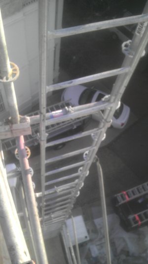 ladder we climbed every day to get to the dome