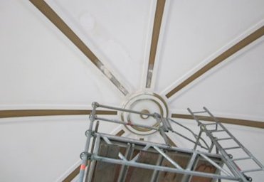scaffold is built on top of the big scaffold