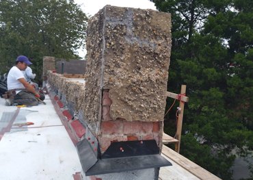 Castle like parapet wall in Washington, DC