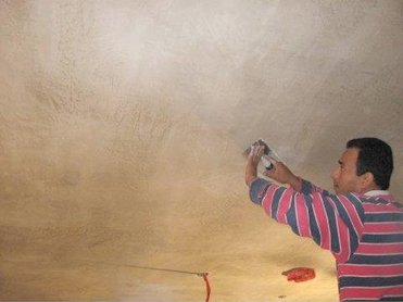 Burnishing kitchen ceiling