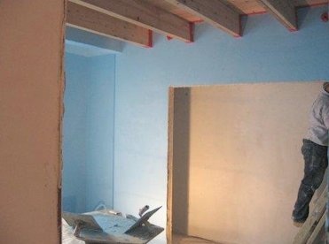 Even the closets are plaster