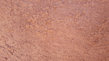 Finish is done by splattering the wall