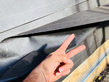 TWO layers of tarpaper.