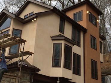view of the finished house