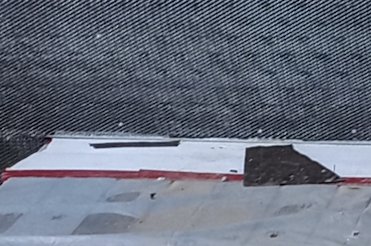 Bottom of wall is spaced with a sheet of correx