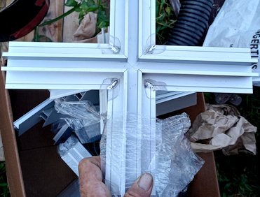 Mitered pre made intersections.