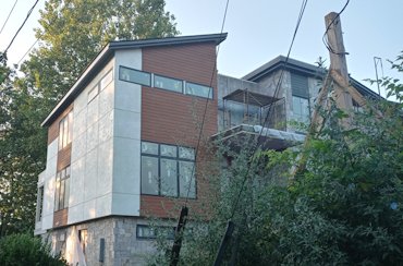 view of the finished house.