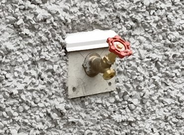 Hose bibs are done the same way as the electrical penetrations