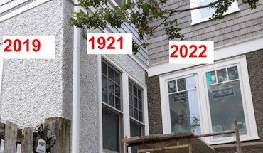 Wall is like new and straight.