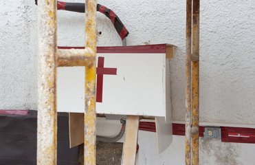 We built a box over the electric meter.