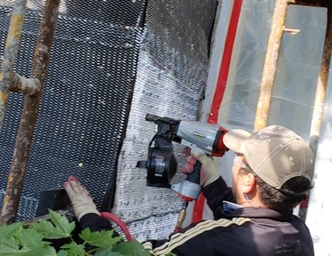 detail is tooled in using a homemade rod.
