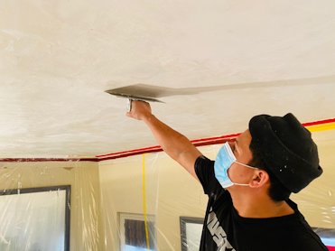 Finish coat is molding plaster and lime.