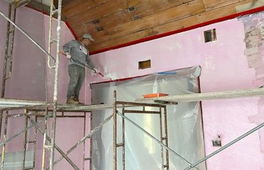 Plaster weld in Great Falls, Virginia.