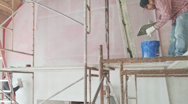 Veneer plaster basecoat.