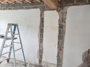 Plaster infills in Alexandria, Virginia