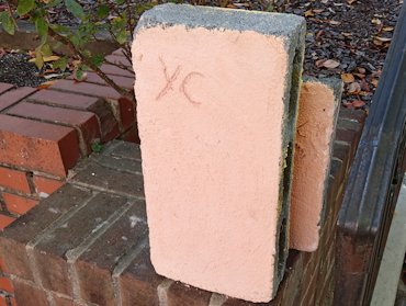 A color sample was made and approved