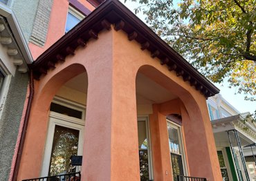 Color variations accent the natural cement finish