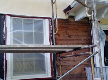 kickout flashing and counter flashing on porch roof.