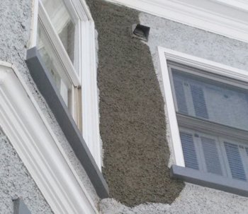 Pebble dash stucco repaired in Washington, DC