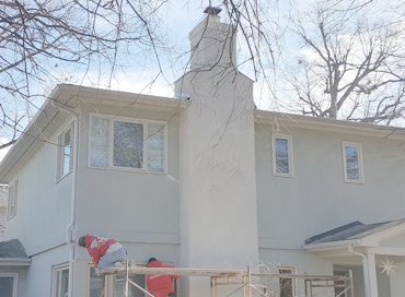 Finish coat is REAL white portland cement and REAL sand