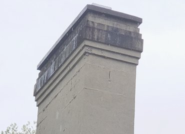 water funnel chimney cap and water funnel bands.