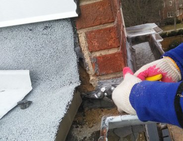 This gaping gap was right over badly damaged brick.