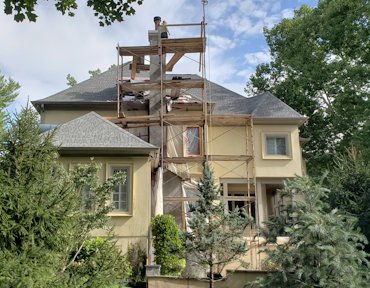 Stucco Chimneys in Great Falls, Virginia