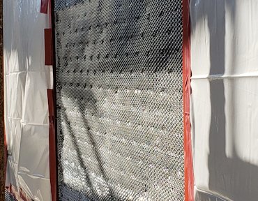 self-furring metal lath.