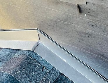 counter flashing on the roofs